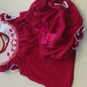 Christmas outfit 18-24 months smocked